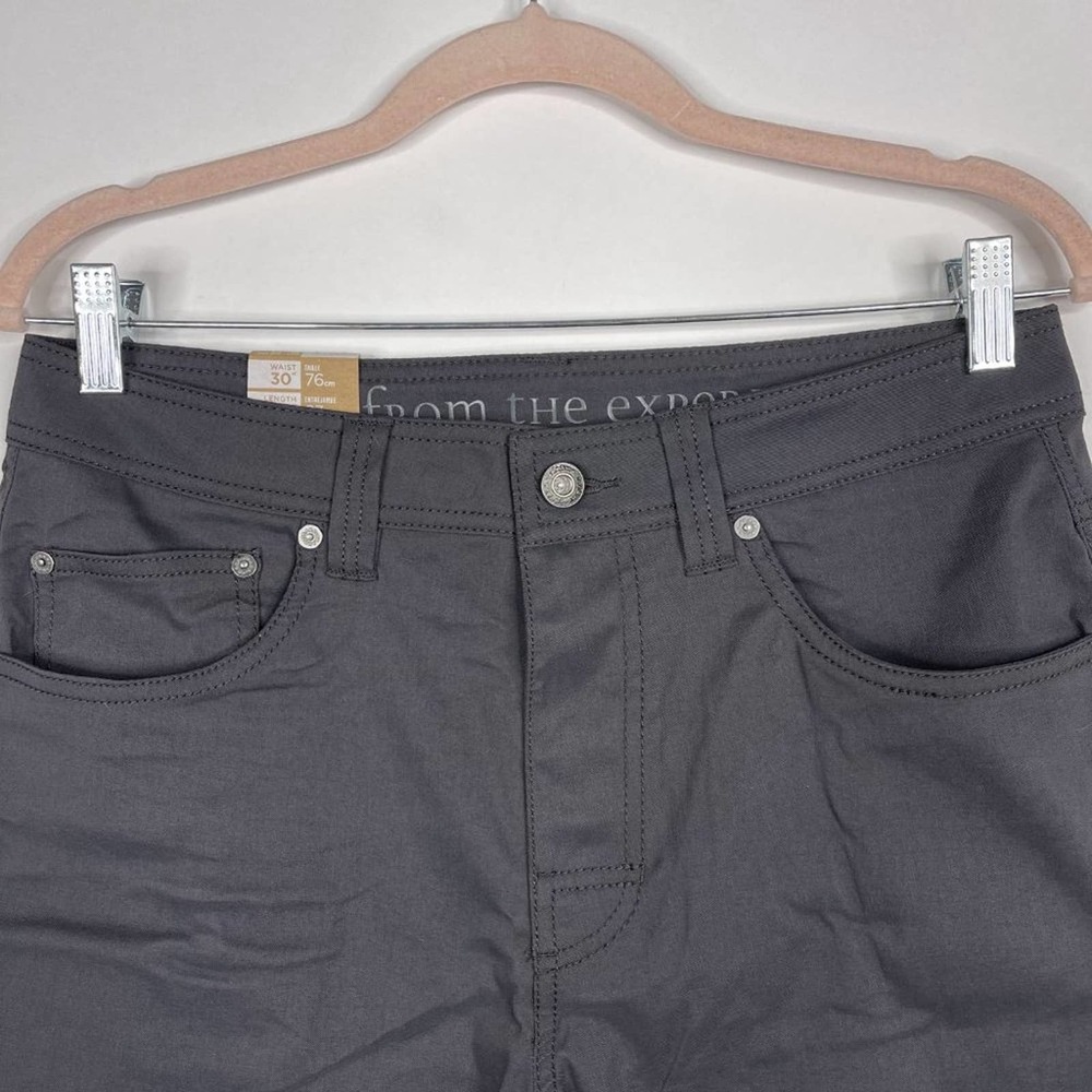 NWT prAna Brion Short 9" Inseam 30W Charcoal Abrasion Resistant Reinforced Rivet - Picture 3 of 15